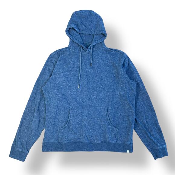 Peter Millar Ravina Blue Lava Wash Fleece Lined Pullover‎ Hoodie Size Medium